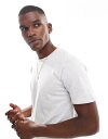 【送料無料】 ブレーブソウル メンズ Tシャツ トップス Brave Soul short sleeve t-shirt with raw hem in ecru ECRU