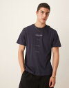 【送料無料】 マンゴ メンズ Tシャツ トップス Mango graphic t-shirt in black Black