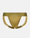 【送料無料】 カルバンクライン メンズ ボクサーパンツ アンダーウェア Calvin Klein Sculpt lace jock strap in green Chlorophyll