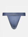 【送料無料】 カルバンクライン メンズ ブリーフパンツ アンダーウェア Calvin Klein Sculpt lace thong in gray Grisa...