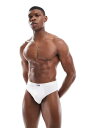 【送料無料】 エイソス メンズ ブリーフパンツ アンダーウェア ASOS DESIGN brief in white WHITE
