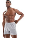 【送料無料】 エイソス メンズ ボクサーパンツ アンダーウェア ASOS DESIGN boxers in gray heather Gray Heather