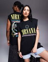 【送料無料】 エイソス レディース ベスト トップス ASOS DESIGN unisex oversized licensed tank top with N...