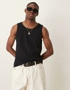 【送料無料】 セレクテッドオム メンズ ベスト トップス Selected Homme ribbed tank top in black Black