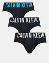 【送料無料】 カルバンクライン メンズ ブリーフパンツ アンダーウェア Calvin Klein Intense Power 3 pack briefs in ...