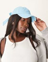 【送料無料】 マイアクセサリーズ レディース 帽子 アクセサリー My Accessories bow back cap in washed blue MID BLUE