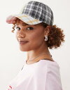 【送料無料】 コルージョン レディース 帽子 アクセサリー COLLUSION COLLUSION Unisex spliced check cap in multi Multi