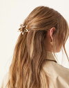 【送料無料】 エイソス レディース ヘアアクセサリー アクセサリー ASOS DESIGN hair claw with star design in gold...