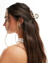 【送料無料】 エイソス レディース ヘアアクセサリー アクセサリー ASOS DESIGN metal hair claw with twist design ...