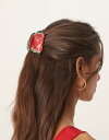【送料無料】 エイソス レディース ヘアアクセサリー アクセサリー ASOS DESIGN hair claw with watermelon design i...