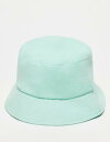 【送料無料】 リクレイム ヴィンテージ レディース 帽子 アクセサリー Reclaimed Vintage unisex bucket hat in mint green terrycloth turquoise