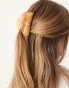 【送料無料】 エイソス レディース ヘアアクセサリー アクセサリー ASOS DESIGN hair claw with marbled effect in p...