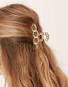 【送料無料】 エイソス レディース ヘアアクセサリー アクセサリー ASOS DESIGN hair claw with abstract design in ...