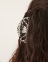 【送料無料】 エイソス レディース ヘアアクセサリー アクセサリー ASOS DESIGN animal abstract print hair claw in...