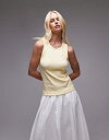 【送料無料】 アンドアザーストーリーズ レディース ベスト トップス & Other Stories racer back tank top in lemon ...