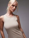 【送料無料】 アンドアザーストーリーズ レディース ベスト トップス & Other Stories racer back tank top in beige ...
