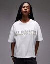 【送料無料】 オールセインツ レディース Tシャツ トップス AllSaints amelie pearl tee in optic white Optic w...