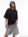 【送料無料】 オールセインツ レディース Tシャツ トップス Allsaints amelie pearl tee in black black