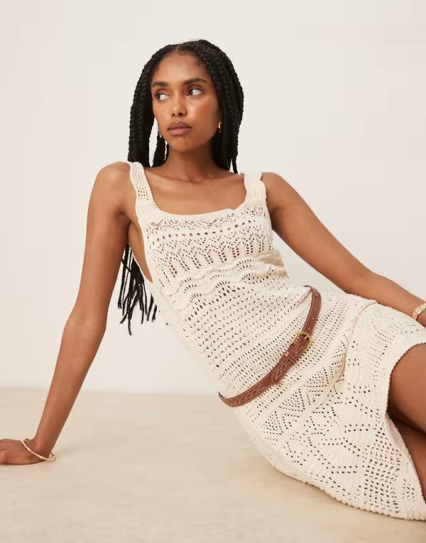 【送料無料】 エイソス レディース ワンピース トップス ASOS DESIGN knit croc