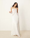 【送料無料】 フォーラブアンドレモン レディース ワンピース トップス For Love & Lemons Eliana gown in white with ...