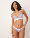 【送料無料】 カルバンクライン レディース ブラジャー アンダーウェア Calvin Klein modal rib unlined triangle bra in lilac Lilac Quartz