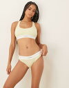 【送料無料】 カルバンクライン レディース ブリーフパンツ アンダーウェア Calvin Klein modal rib bikini brief in soft yellow Garden glade(4)