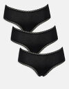 【送料無料】 エイソス レディース ブリーフパンツ アンダーウェア ASOS DESIGN 3 pack hipster boyshorts with lace...