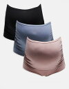 【送料無料】 リンデックス レディース ブリーフパンツ アンダーウェア Lindex Maternity 3 pack high waist briefs in...