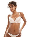 【送料無料】 ドリーナ レディース ブラジャー アンダーウェア Dorina Origins push up plunge bra with lace detailing in light pink LIGHT PINK