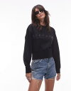 【送料無料】 オールセインツ レディース パーカー・スウェット アウター AllSaints separo pearl sweatshirt in black ...