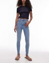 トップショップ レディース ボトムス デニムパンツ Bleach Topshop Jamie high rise skinny jeans in bleach