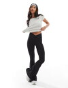 【送料無料】 コットンオン レディース レギンス ボトムス Cotton On ultra soft full length flares in black B...