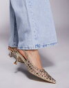 【送料無料】 パブリックデザイア レディース ヒール シューズ Public Desire Thelma woven slingback heeled shoe...