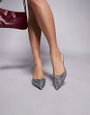 【送料無料】 シミ レディース サンダル シューズ Simmi London Lisa heeled mules in black gingham Black gingham