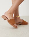 【送料無料】 エイソス レディース サンダル シューズ ASOS DESIGN Favorite suedette clog mules in tan TAN