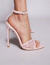【送料無料】 シミ レディース サンダル シューズ Simmi London Eavie lace heeled sandals in pink PINK LACE/PU