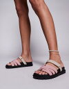 【送料無料】 シミ レディース サンダル シューズ Simmi London Adelle mule sandals with strap in pink pink