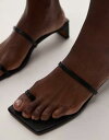 【送料無料】 トップショップ レディース サンダル シューズ Topshop Ivy mid heeled sandals in black Black