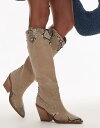 【送料無料】 ブロンクス レディース ブーツ・レインブーツ シューズ Bronx New-kole beaded western knee boots in o...