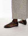 【送料無料】 マンゴ レディース サンダル シューズ Mango leather closed back sandals in black Black