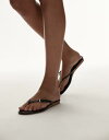 【送料無料】 マンゴ レディース サンダル シューズ Mango micro wedge sandals with buckle details in black Black