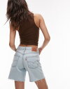 【送料無料】 リーバイス レディース ハーフパンツ・ショーツ ボトムス Levi's '94 baggy shorts in light blue BLUE