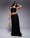 【送料無料】 エイソス レディース スカート ボトムス ASOS DESIGN full lace godet maxi skirt in black black