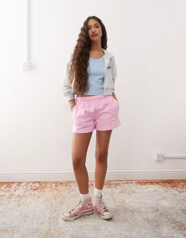 コルージョン レディース ボトムス ハーフパンツ・ショーツ ショートパンツ COLLUSION shorts in bubblegum Bubble Gum Pink ピンク