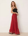 【送料無料】 エイソス レディース スカート ボトムス ASOS DESIGN floaty soft boho maxi skirt in cherry Cherry