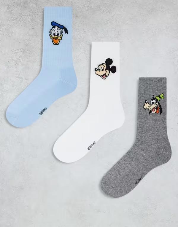 【送料無料】 エイソス レディース 靴下 アンダーウェア ASOS DESIGN 3 pack Di