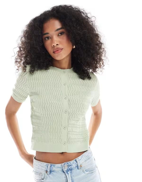 エイソス レディース アウター カーディガン ニット ASOS DESIGN knit cardigan in sage Sage セージ