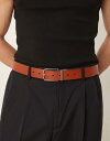 【送料無料】 エイソス メンズ ベルト アクセサリー ASOS DESIGN reversible leather belt in brown and tan BROWN