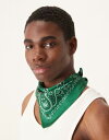 【送料無料】 エイソス メンズ マフラー・ストール・スカーフ アクセサリー ASOS DESIGN satin paisley print neck tie in green GREEN