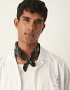 【送料無料】 エイソス メンズ マフラー・ストール・スカーフ アクセサリー ASOS DESIGN paisley bandana in black and white Black